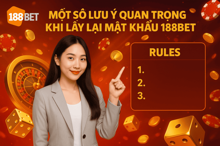 <strong>Sử dụng mật khẩu mạnh:</strong> Không nên đặt mật khẩu quá đơn giản hoặc trùng với mật khẩu cũ để gia tăng tính bảo mật. Một số lưu ý quan trọng trong quá trình lấy lại mật khẩu 188bet.