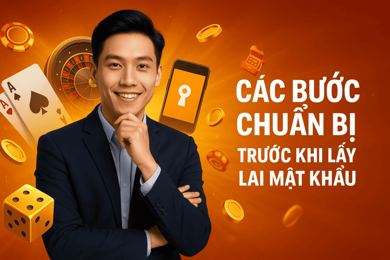 cac buoc chuan bi de lay lai mat khau Chuẩn bị sẵn địa chỉ email hoặc số điện thoại mà bạn đã dùng để đăng ký với 188bet để nhận mã xác thực.