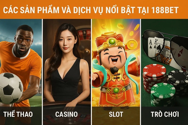 sản phẩm và dịch vụ nổi bật tại 188bet Các sản phẩm và dịch vụ nổi bật tại 188BET